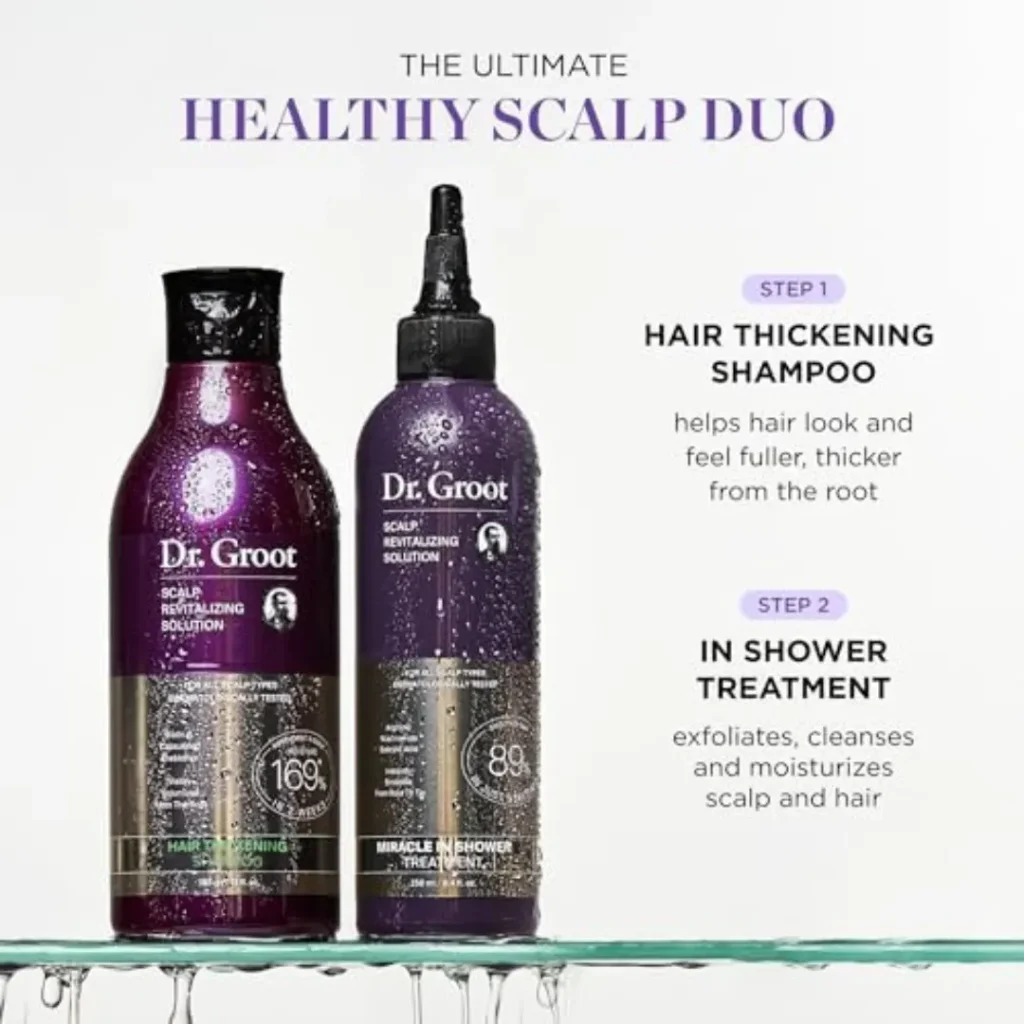 Dr Groot Hair Thickening Shampoo Routine