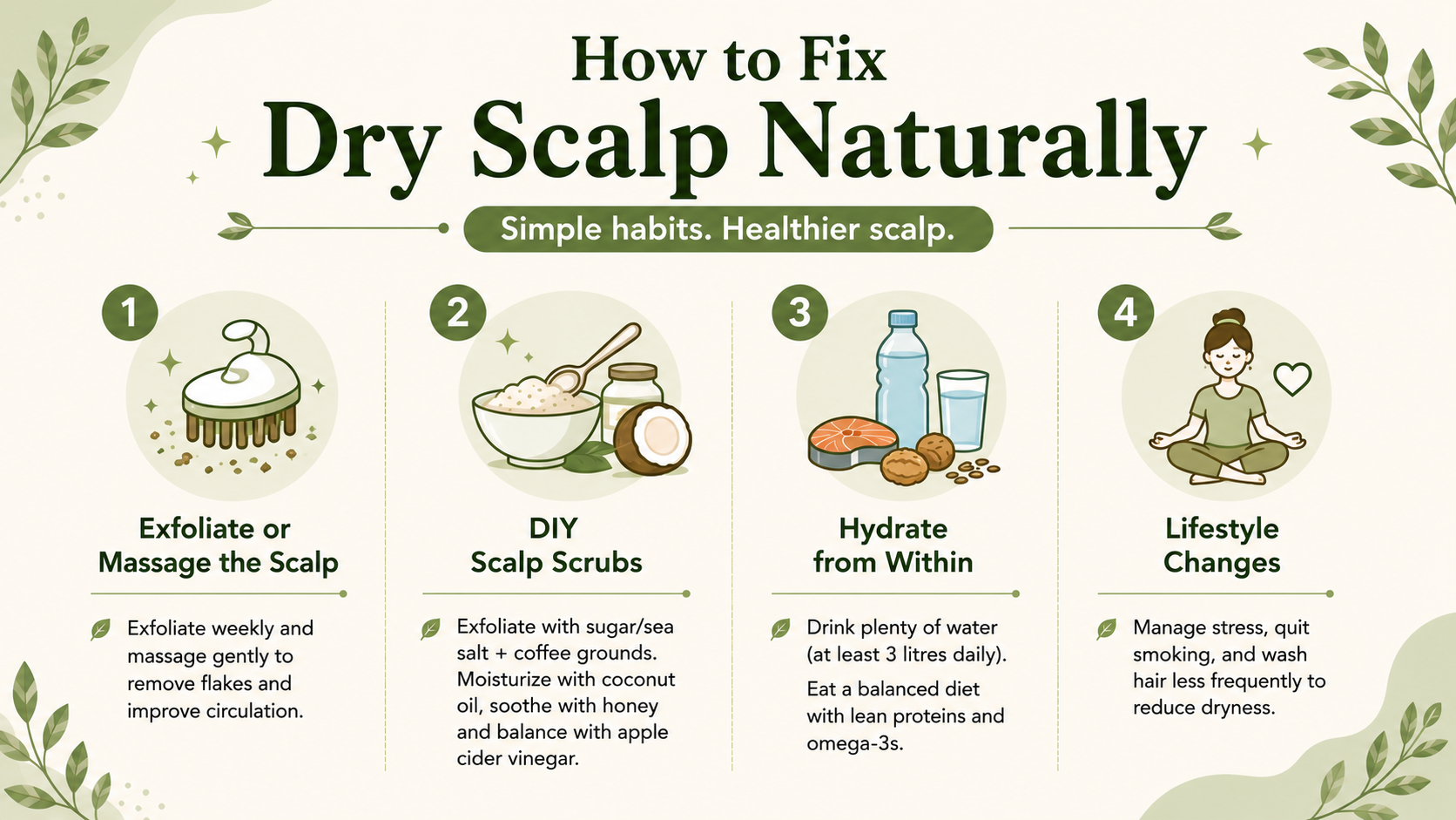 How to Fix Dry Scalp Naturally