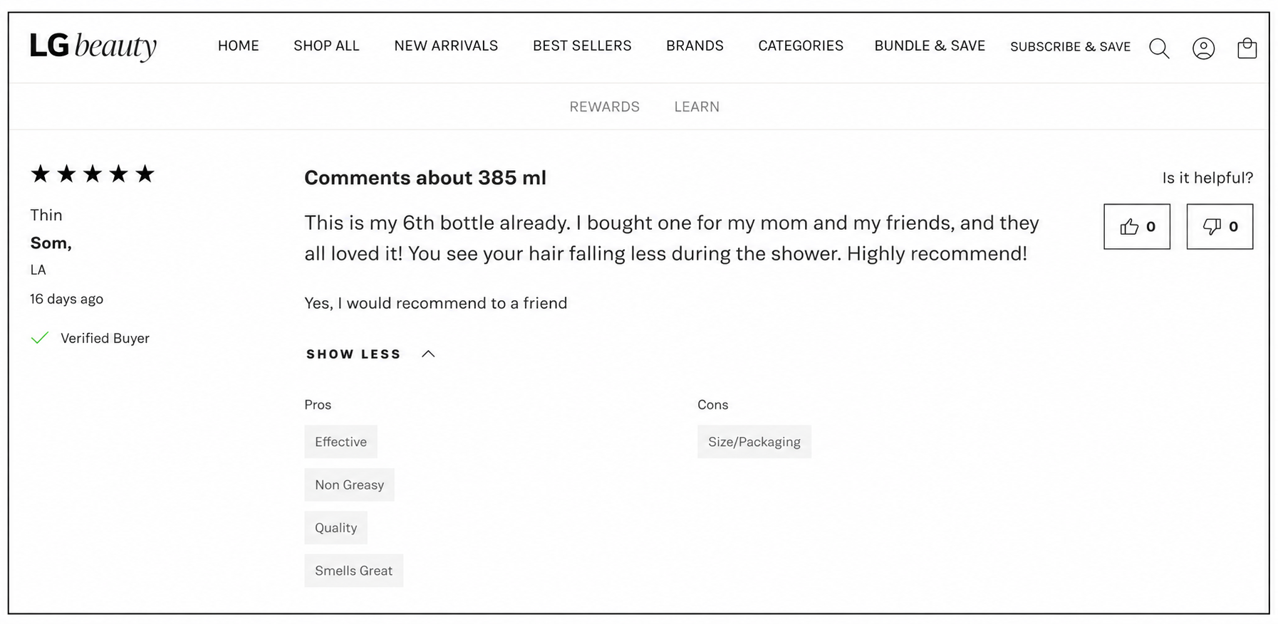 LG Beauty Review - Som